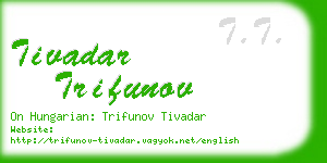 tivadar trifunov business card